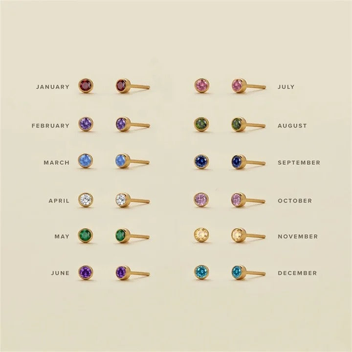 малки обеци с цирконии подарък