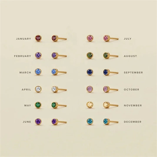 малки обеци с цирконии подарък