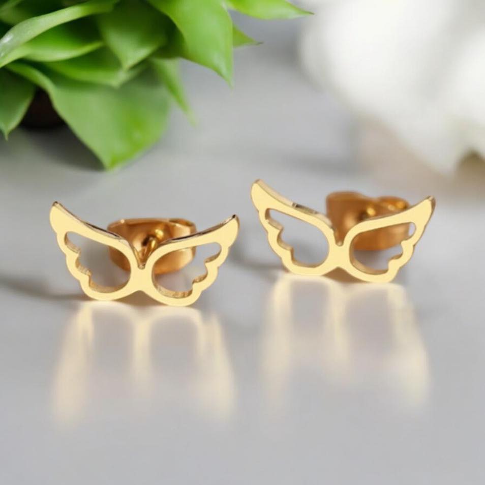 Обеци с ангелски криле подарък