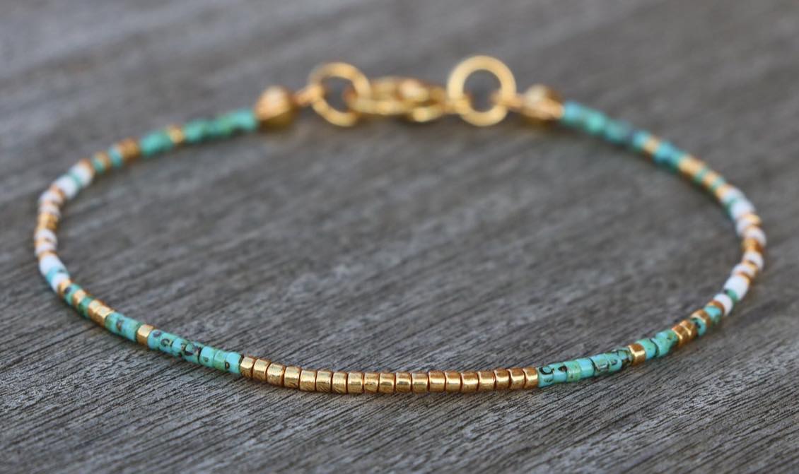 гривна за ръка крак от мъниста Миюки подарък