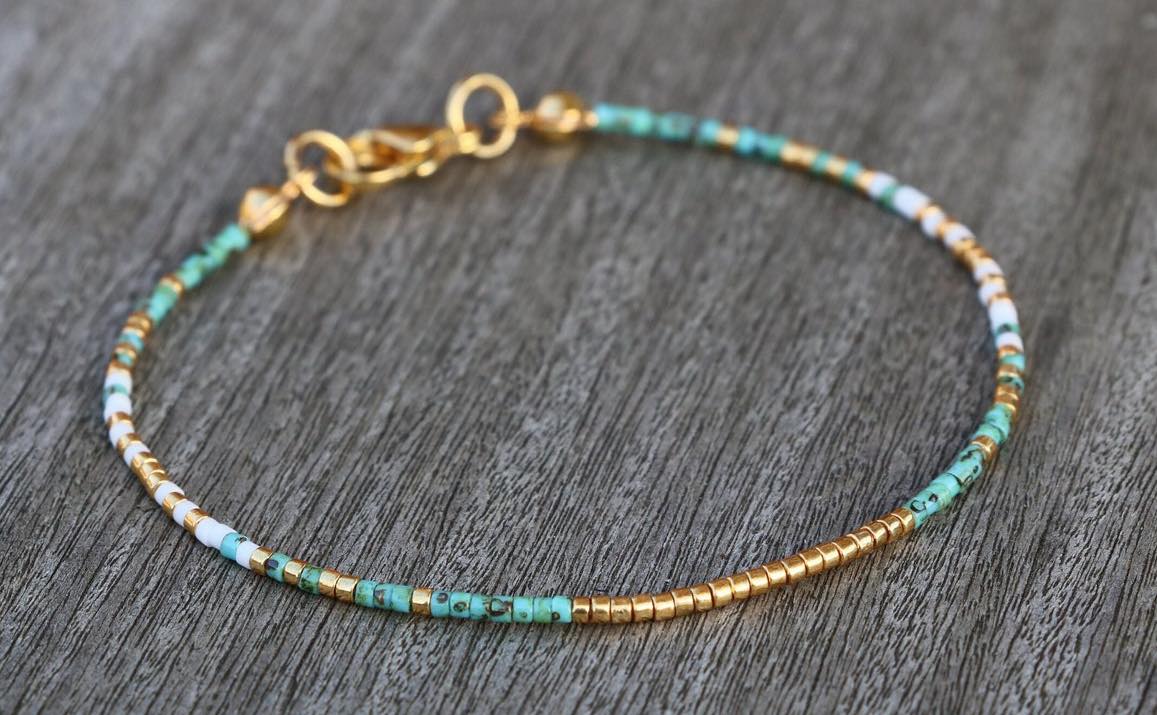 гривна за ръка крак от мъниста Миюки подарък