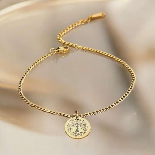 гривна с гравирано дървото на живота подарък