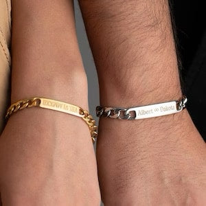 комплект от дамска и мъжка гривни за двойки подарък